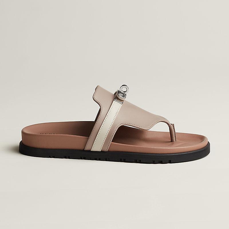 Dép Hermes Empire Sandal Nữ Be